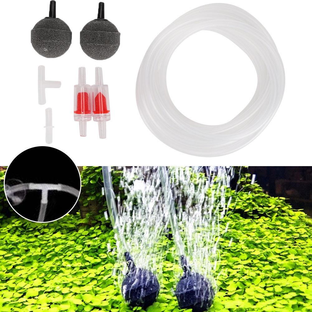 Аксессуары для аквариумного воздушного насоса Присоска Обратный клапан Воздушный камень Комплект из трех шлангов