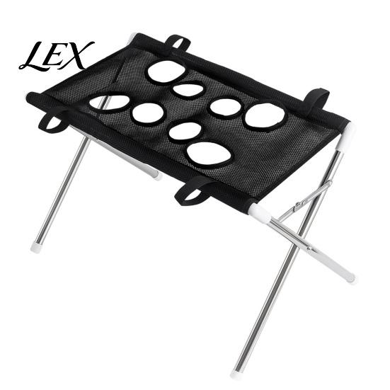 Cat Grooming Station Pet Table, Hammock with Foldable Stand, 4-Hole or Small Equipment 8-Hole, Washing for Cats, Dogs, Bathing, Nail Trimming
