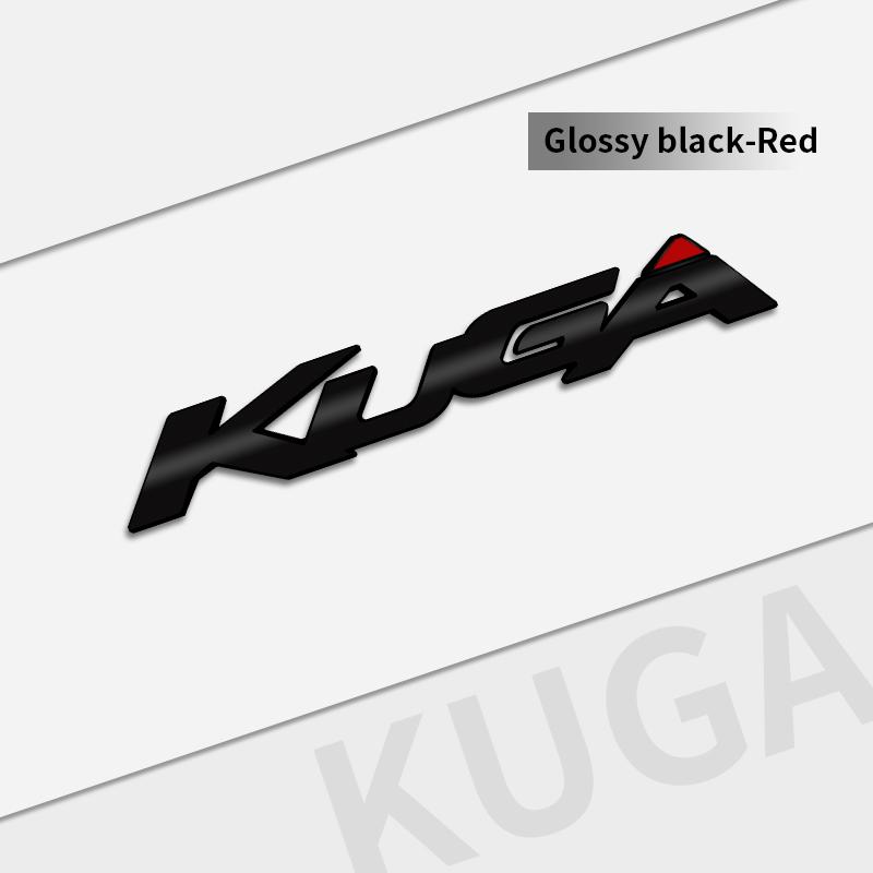cjgnvt1 Auto Metal Emblem Car Styling 3D Badge Lettering Decals Trunk Sticker For Ford Kuga 2008-2019 Accessories Glossy Black