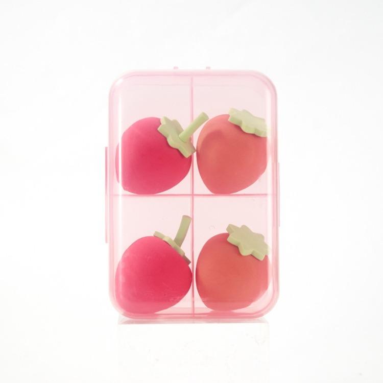 4/5/6 шт. набор спонжей для макияжа, косметические пуховки для тонального крема, пудры, консилера, блендер для макияжа с коробкой, серия цветов