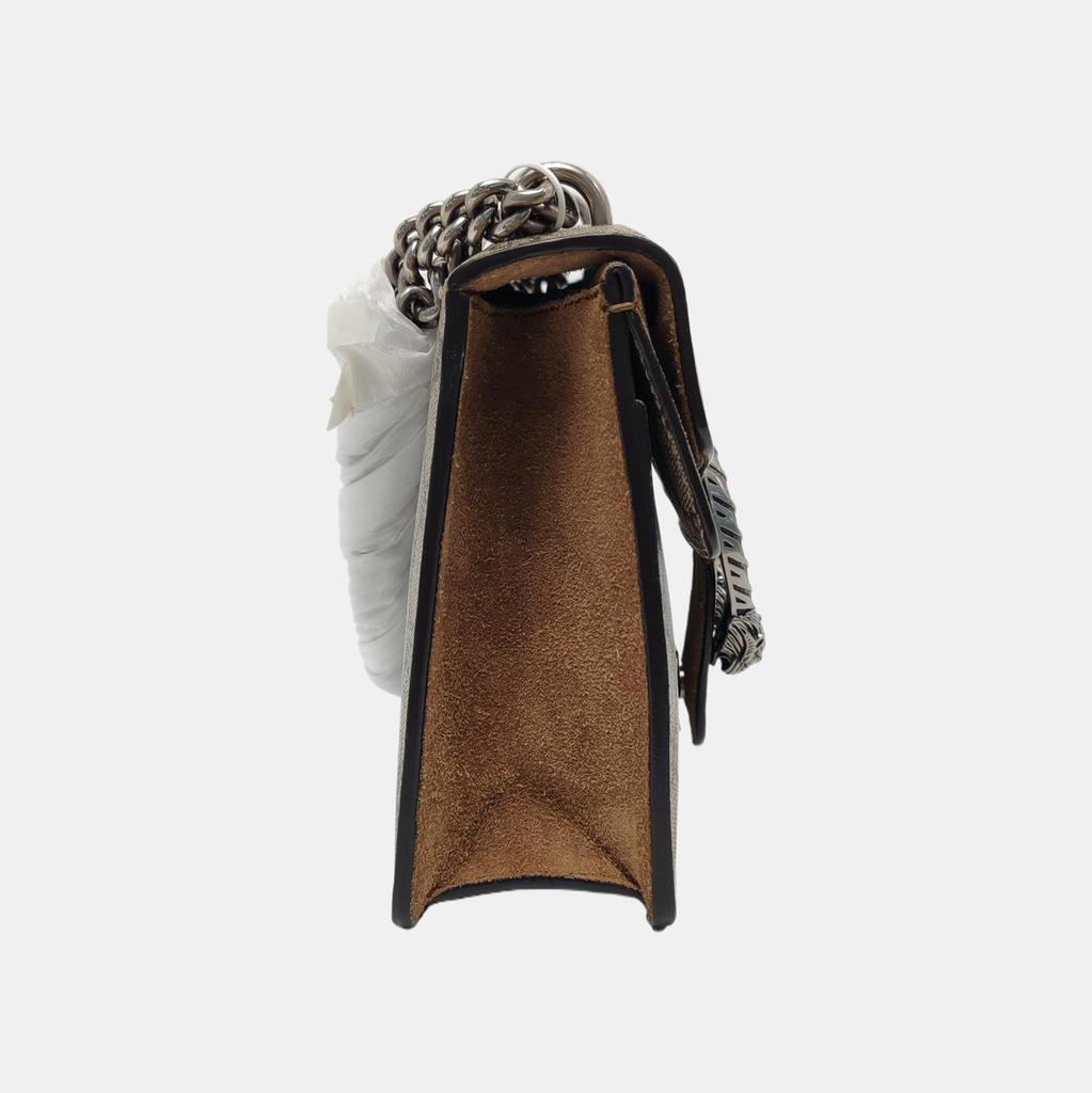 [Pre-Owned] Dionysus Tiger Head Buckle Logo Chain Shoulder Bag Canvas Crossbody Mini - Very Good #5K7WFH