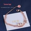 Di Jia High-Value Small Fragrance Style Light Luxury Double-Layer Bracelet with Full Diamond Star Design