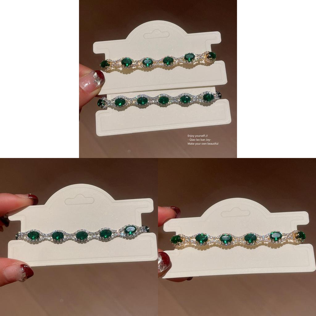 Европейский стиль Хрустальный Овальный Браслет Со Стразами Для Женщин