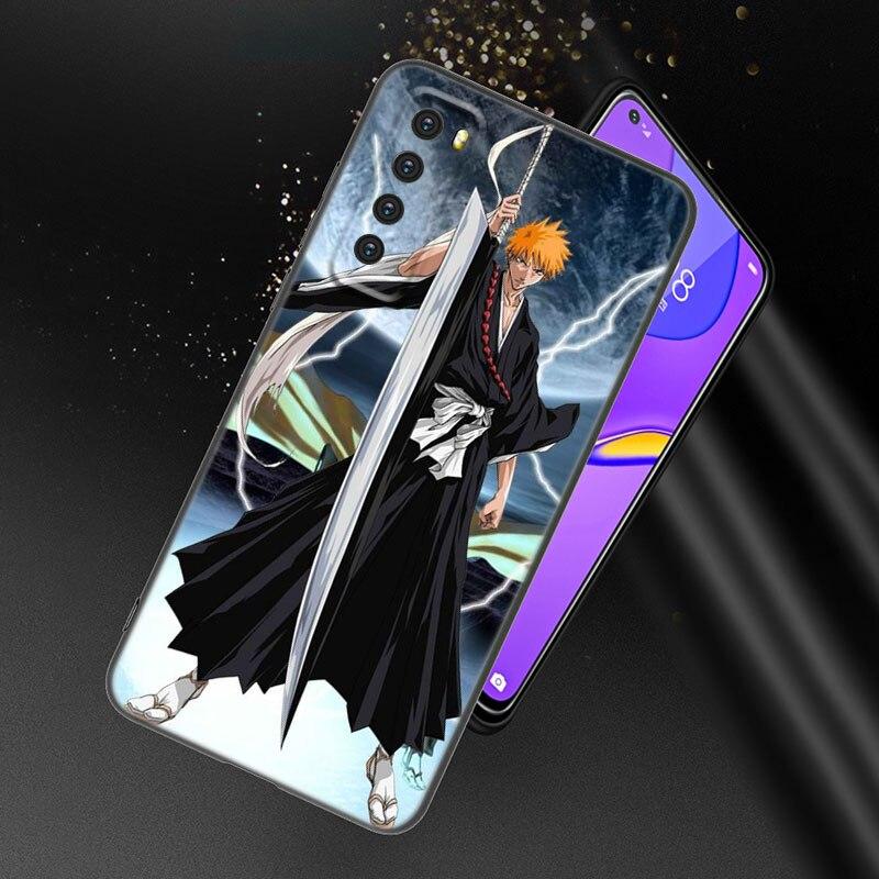 Чехол для телефона с аниме BLEACHS для Huawei Honor 60 50 SE 30S Mate 30 20 10 Lite 40 Nova 9 8 Pro Y60 8i 7i 7SE 5T, черный чехол премиум-класса