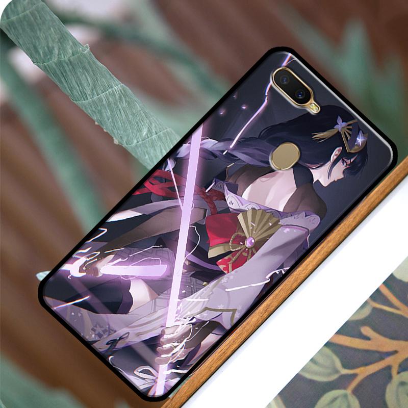 Genshin Impact Raiden Shogun Case For OPPO A83 A91 A93 A1K A15 A3S A54 A74 A94 A5 A9 A31 A53 A52 A72 A53S Back Cover