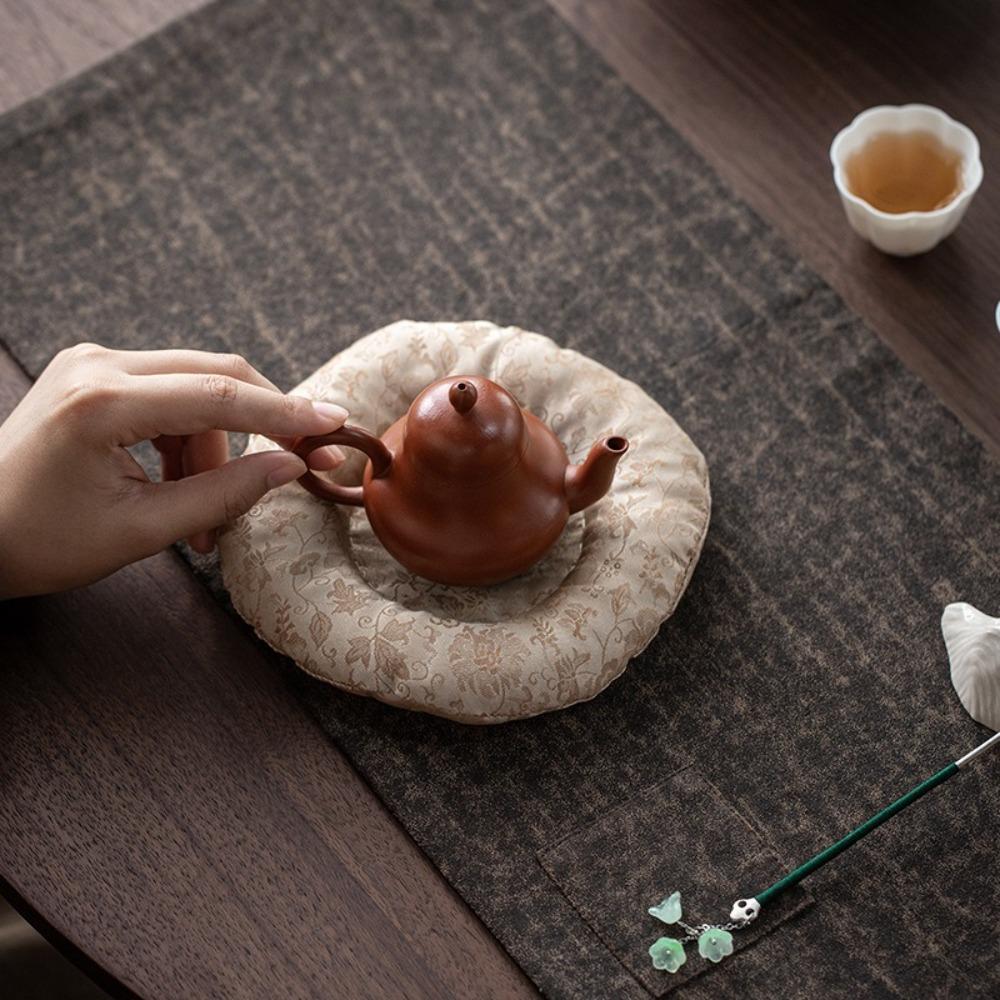 Elegant Teacup Pad Heat-Resistant Kettle Mat Soft Teapot Pad Kung Fu Tea