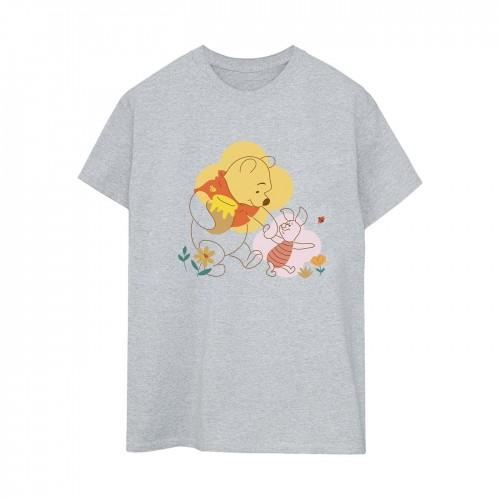 Disney Womens/Ladies Winnie The Pooh Piglet Cotton Boyfriend T-Shirt