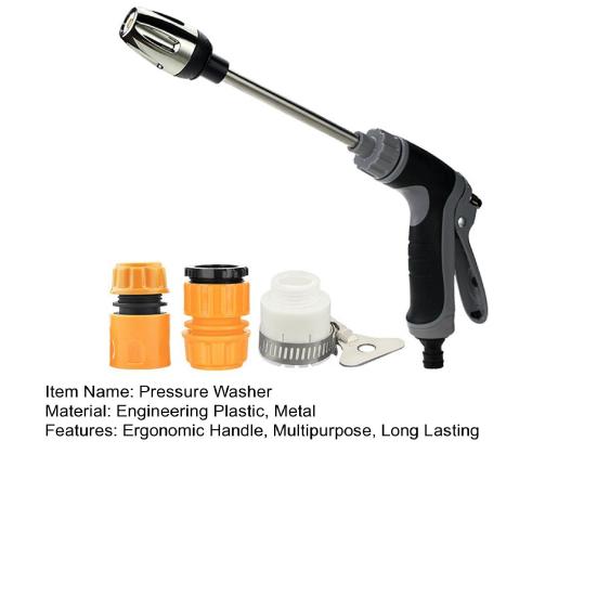 Мойка высокого давления с эргономичной ручкой, регулируемая на 360 градусов, 3 режима распыления, инструмент для мойки автомобиля водой под высоким давлением
