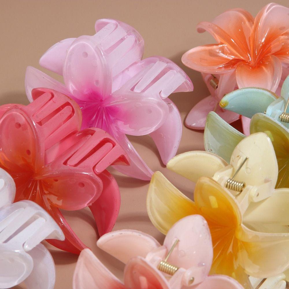 Bohemian Styling Hairpins Shark Clip Barrettes Colorful Hair Claw  Women