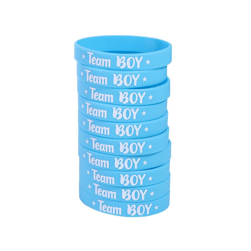 20 шт. Силиконовый браслет Team Bride Прочный браслет Team Boy Girl Украшение для детского праздника