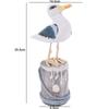 Mediterranean Style Seabird Ornament Vintage Seagull Model Wooden Seagull Craft  Coastal Home