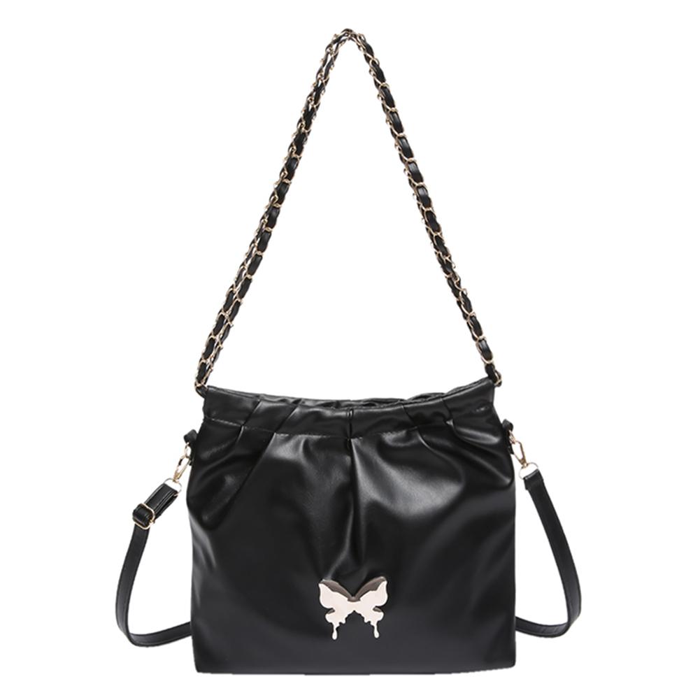 Сумка через плечо с бабочкой, модная сумка из искусственной кожи с регулируемым ремешком, модная сумка через плечо