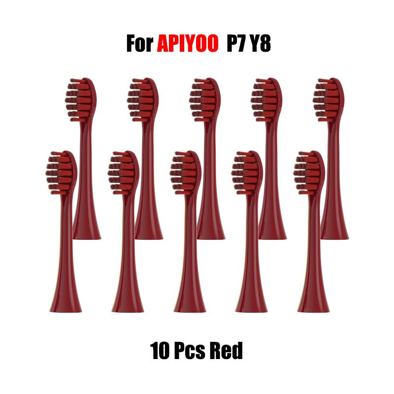 Головки зубных щеток для APIYOO P7/Y8/G7/SUP/T1 Sonic Tooth Soft DuPont щетина вакуумная упаковка сменные насадки