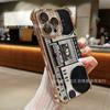 Ретро-чехол для телефона iPhone17, четыре угла с защитой от падения (подушка безопасности), защитная пленка для объектива 16promax, защитный чехол 15