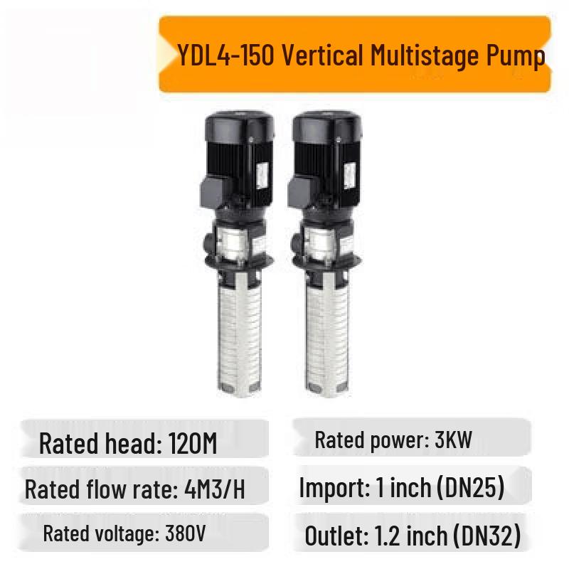 YunDuo YDL4 Submersible Multi-stage Stainless Steel Centrifugal Pump