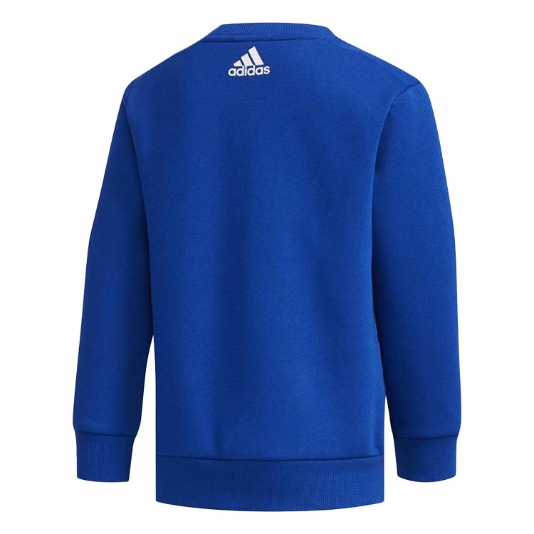 adidas Серия для занятий спортом на открытом воздухе Теплый удобный флисовый пуловер с длинными рукавами Детские топы Синий DT2416