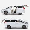 YMT1 1:24 Lexus LM300 MPV Alloy Car Model Diecast Metal Vehicles Car Model High Simulation Sound and Light Children Toy Gift With Key