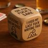 Office Stress-Relief Dice Funny Desk Work Dice Handmade Wooden Gag Gifts for Coworkers Workplace Humor Secret Santa Gifts