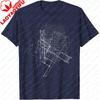 Architecture Inspired Abstract Lines Graphic Unisex TShirt Summer Short Sleeve Fashion Casual Gift Design Comfortable Daily Tops