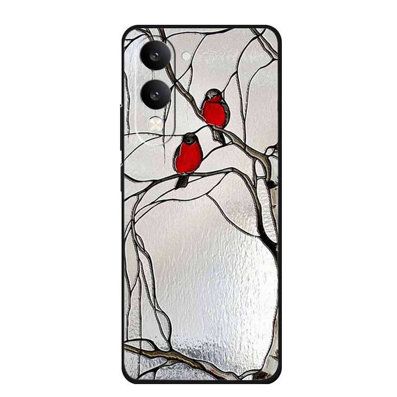 3D Тисненый Чехол Для Vivo iQOO Z10 Lite Чехол Для Телефона Coque Цветы Силиконовый Мягкий Задний Чехол Для Vivo Y29S Y29T Y19s GT 5G Чехол Funda