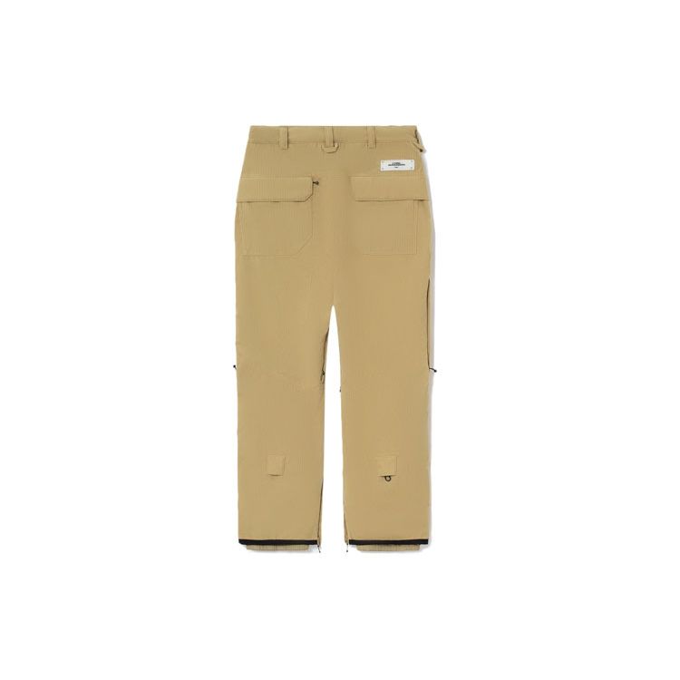 Li Ning Snow Series 3D Pocket Loose Straight Ski Брюки Унисекс Брюки Starfish-Brown AHXR056-1