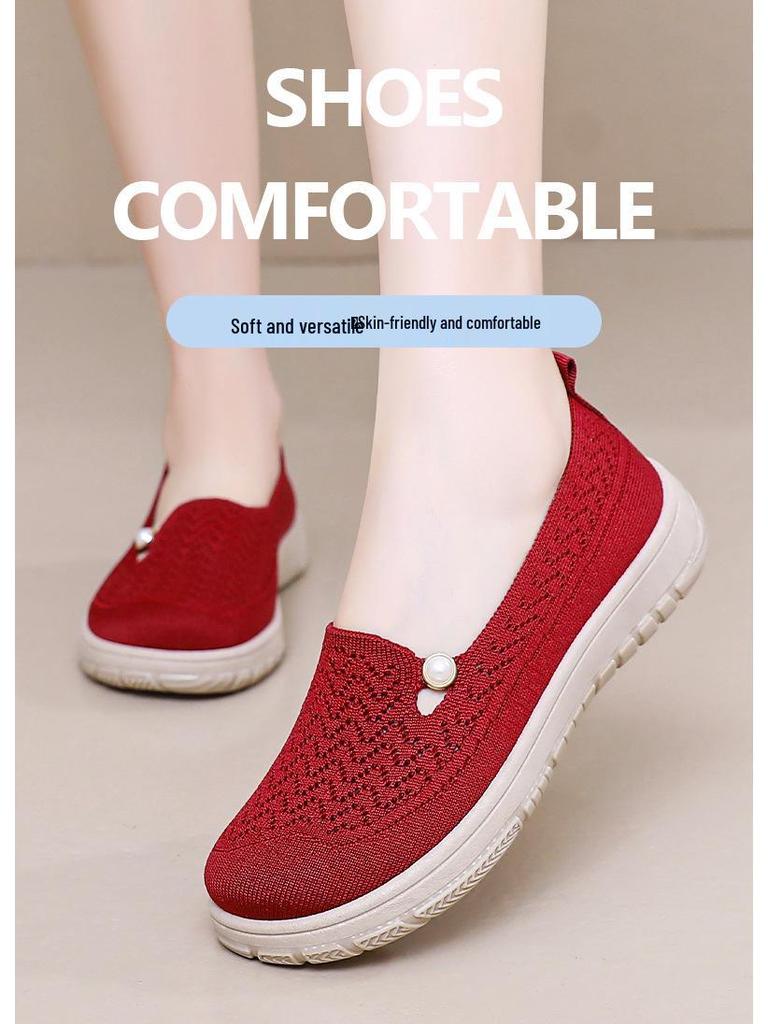 Women's Summer Breathable Slip-On Closed-Toe Casual Shoes