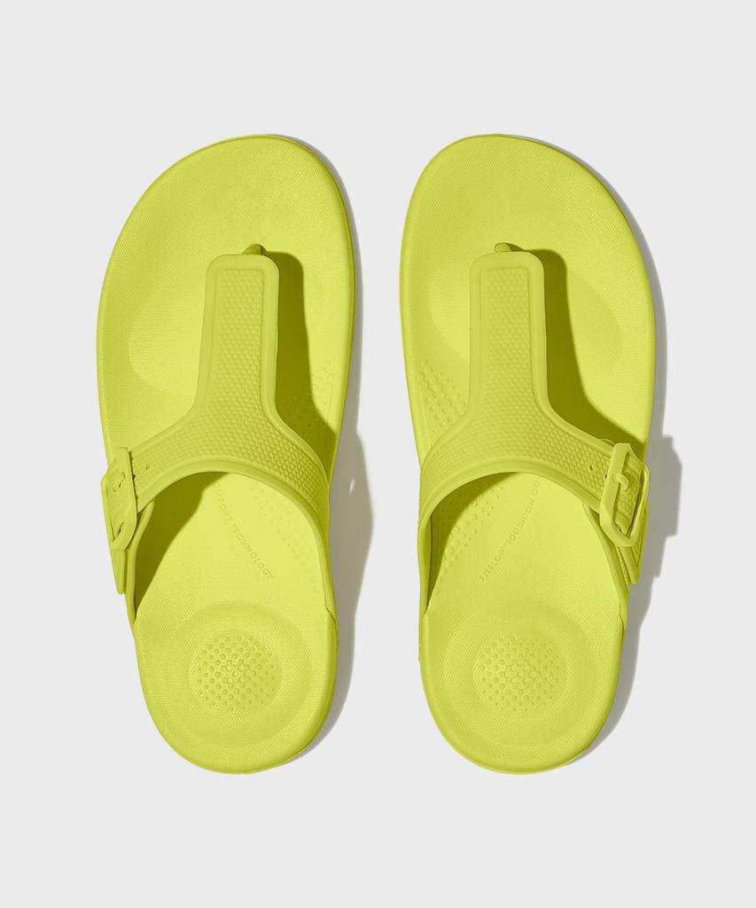 Флип-флопы Fitflop Eye Cushion с пряжкой, цвет Электрический желтый