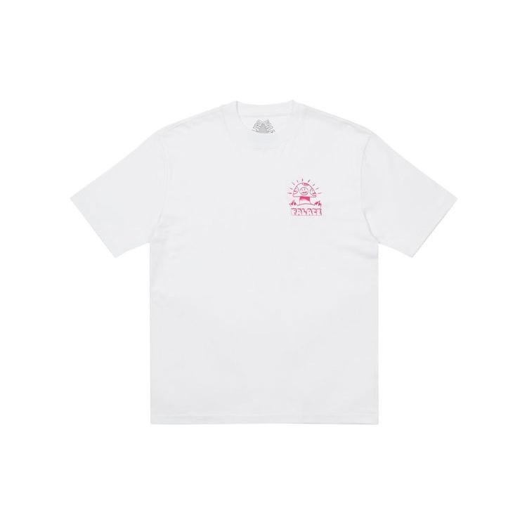 PALACE x Lotties Crossover Dragon Alphabet Pattern Short Sleeve Unisex White P20TS060
