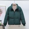 Winter Warm Down Cotton Jacket for Women's Short Korean Style Loose Stand Collar Bread Jacket for Cotton Jacket for Women