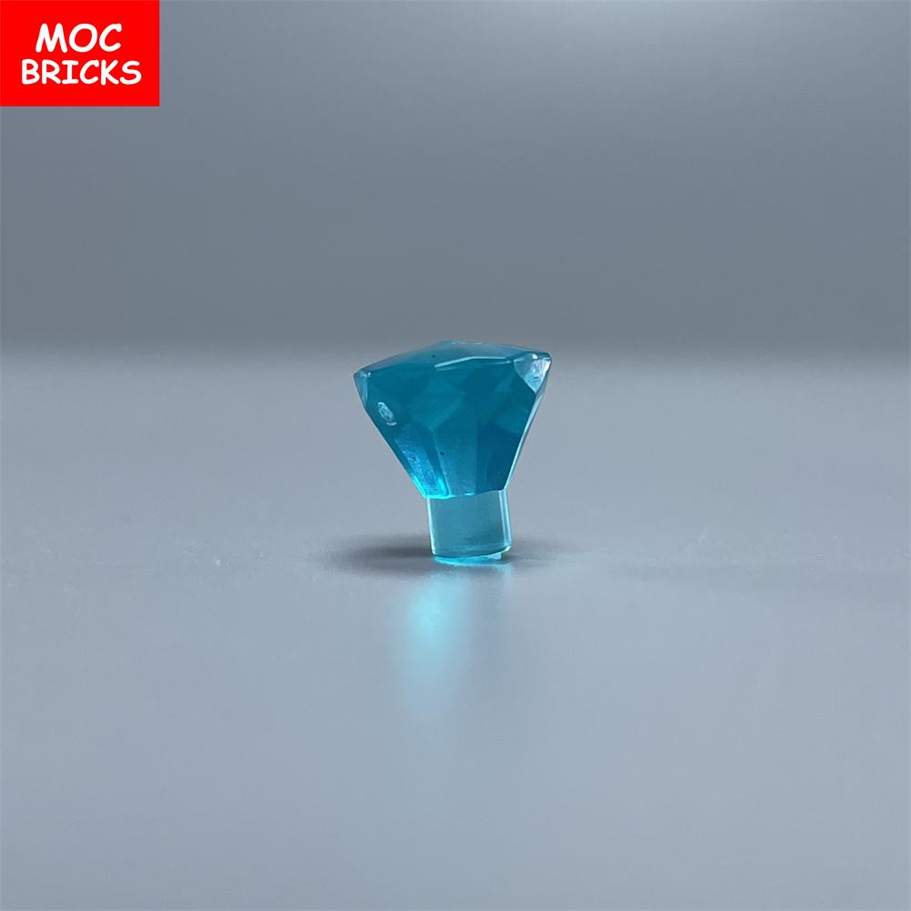 100 шт./лот Кубики MOC Камень 1x1 Камень 24 грани Сокровище Алмаз Камень 28556 30153 Строительные блоки DIY Игрушки Для Детских Подарков
