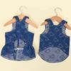 Костюм Love Jeans Pet Denim Dress для собак, жилет для маленьких собак, роскошная юбка на подтяжках для собак, милый принт, одежда для щенков