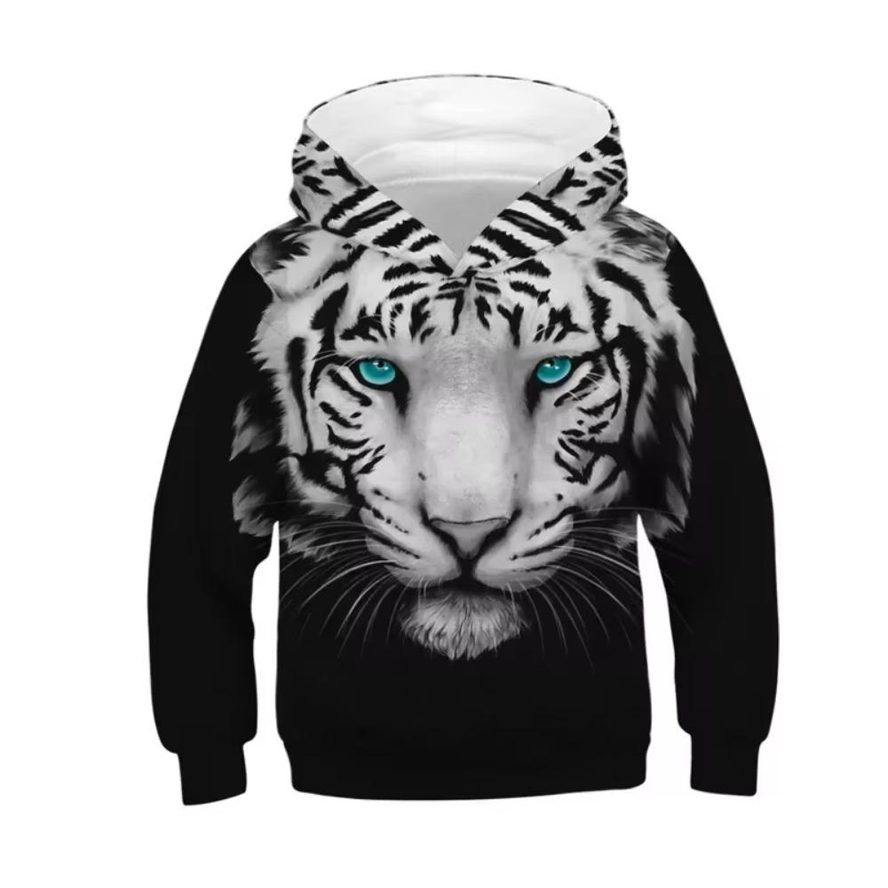 New Animal Lion Pattern 3D Printed Men's Hoodie Spring and Autumn Casual Long Sleeve Hoodie Street Loose Sweatshirts Men's Tops