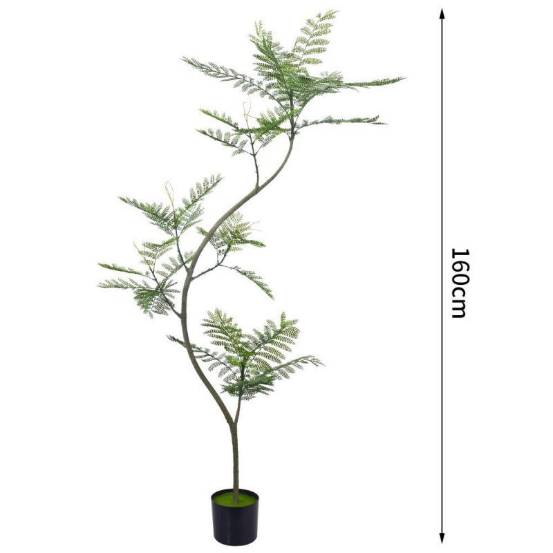 Artificial Indoor Plants & Trees: Monstera, Areca Palm, Jacaranda, Nandina, Rubber Fig - Free Shipping