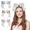 Imitation Fox Fur Hairband with Cat Ears Plush Style Role-Playing Dress-Up Handmade Headband