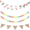 Флаги Разноцветный Вымпел Баннер Флаги Треугольные Флаги Гирлянда для Тематической Вечеринки по случаю Дня Рождения Мероприятия на Открытом воздухе Юбилеев DIY Украшения