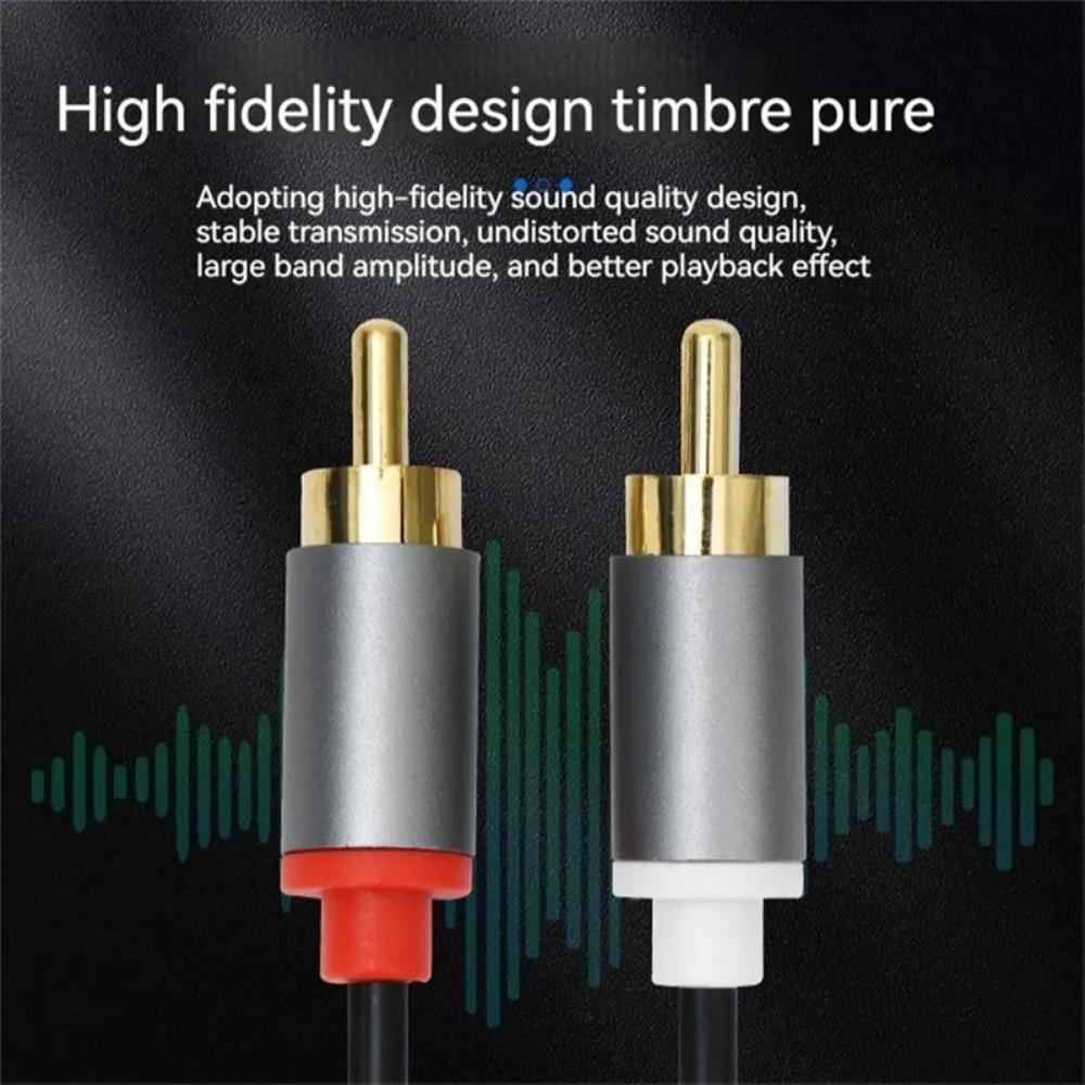 Male-Male 2RCA To 2RCA Amplifier Cable Audio Video Cable for Computer/DVD Player/Projector/