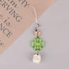 Зеленый счастливый четырехлистный клевер, летающий сурок, хомяк, брелок, счастливый клевер, телефонный шнурок, брелок, кулон, аксессуары, подарки