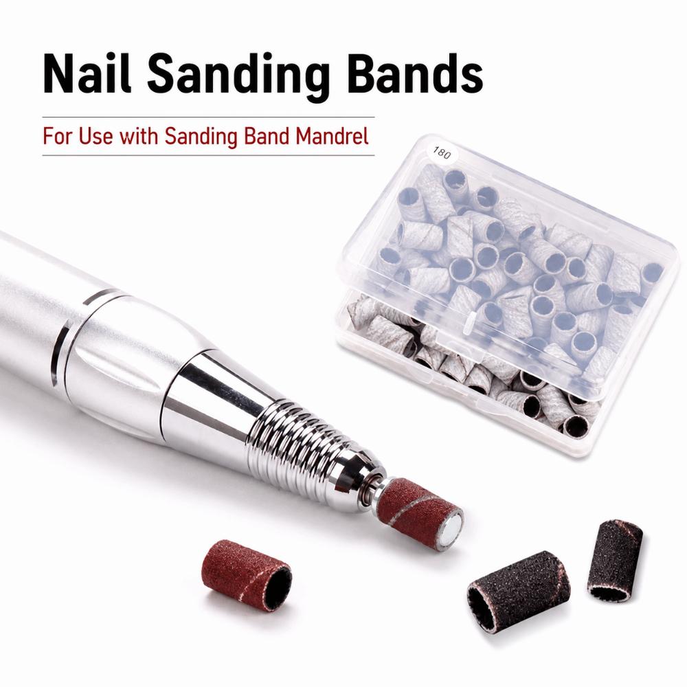75/210Pcs Multi-functional Nail Sanding Bands Sanding Bands Nail Grinder Polish Nail Salon