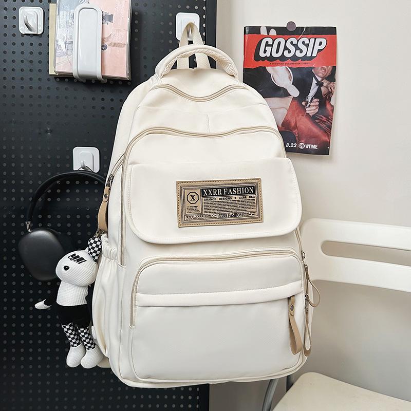 Школьные рюкзаки Студенты колледжа Девушки Старшеклассники Рюкзак большой вместимости Бордовый Рюкзаки для учеников средней школы