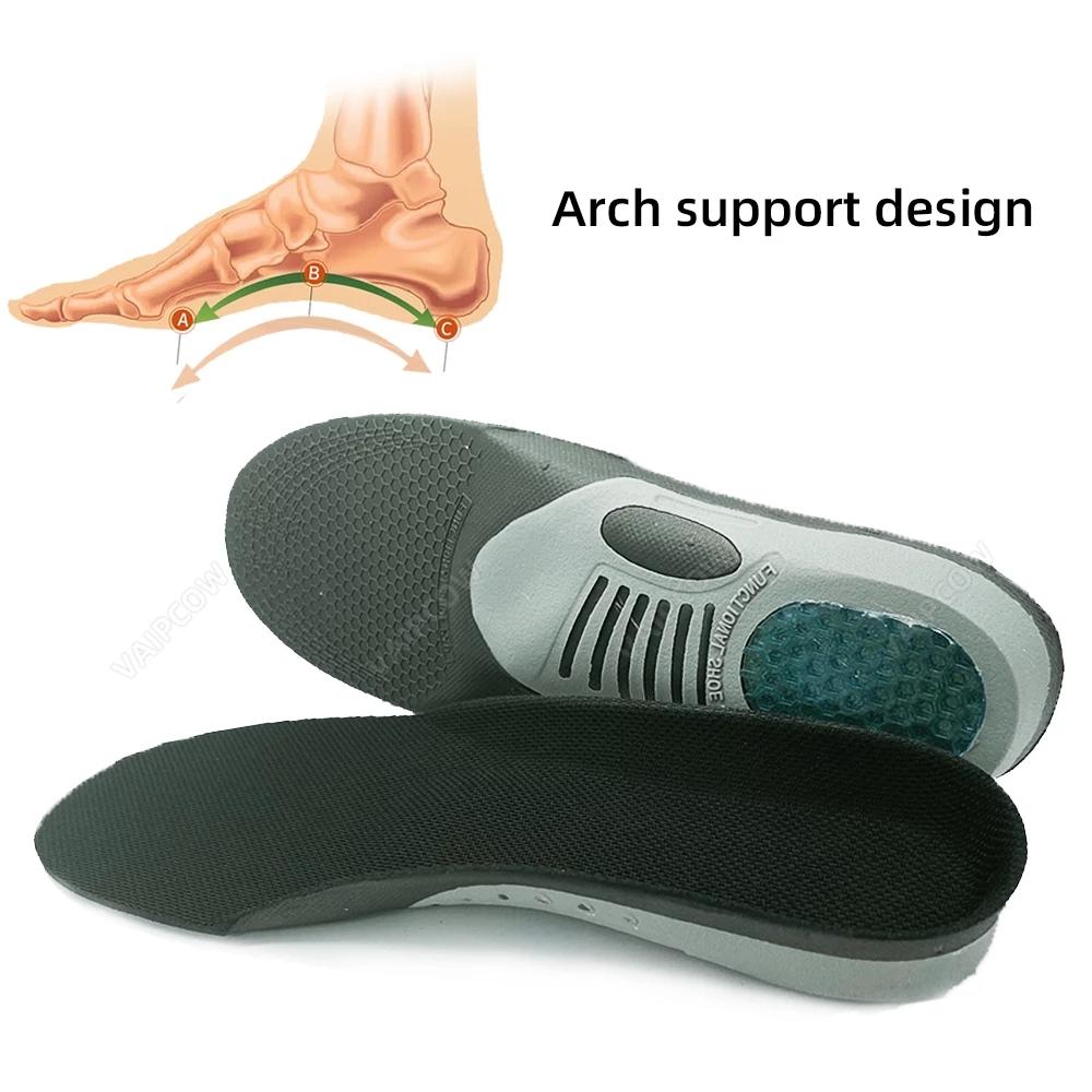 1 пара обновленных ортопедических гелевых стельок, ортопедическая подошва для здоровья при плоскостопии, подушечка для обуви, вставка в арку, унисекс