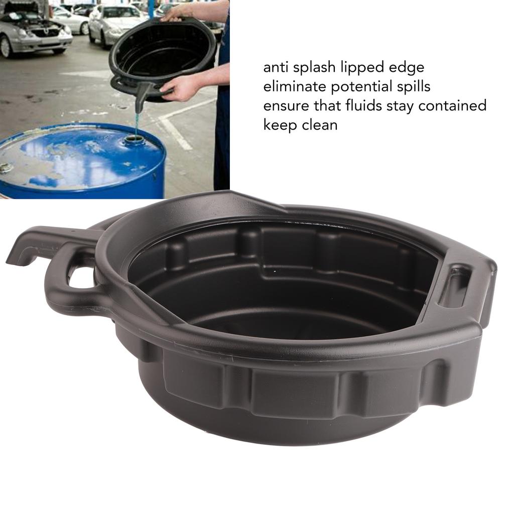 7.5L Car Oil Change Pan Portable Oil Drain Pan Anti Freeze Oil Dish Universal Car Repair Tool