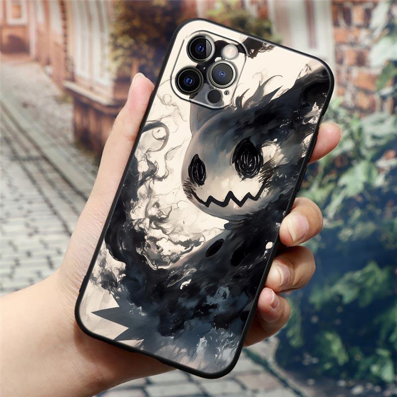 Pokemons Umbreons Gengars Draw Case For Apple iPhone 17 16 15 14 13 12 11 Pro Max X XS 7 8 Plus 17 Air 17Pro Back Cover Silicone