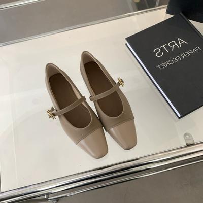 Женские балетки Модные и универсальные с квадратным носком Французские туфли Мэри Джейн Женские Новые Популярные Летние Мягкая подошва Шапочки