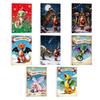 Christmas Countdown Calendar Advent Box 24-Day Mini Cute Flying Dragon Ornament Multifunctional Holiday Decoration for Kids Family Home Car