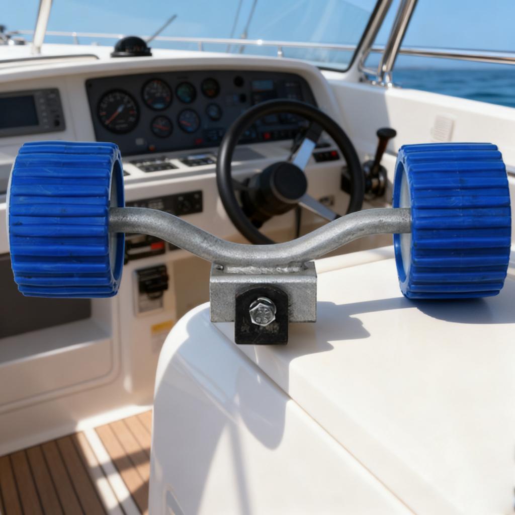 Регулируемые опорные ролики киля для трейлеров для яхт с противоскользящими резиновыми поверхностями и стальными кронштейнами