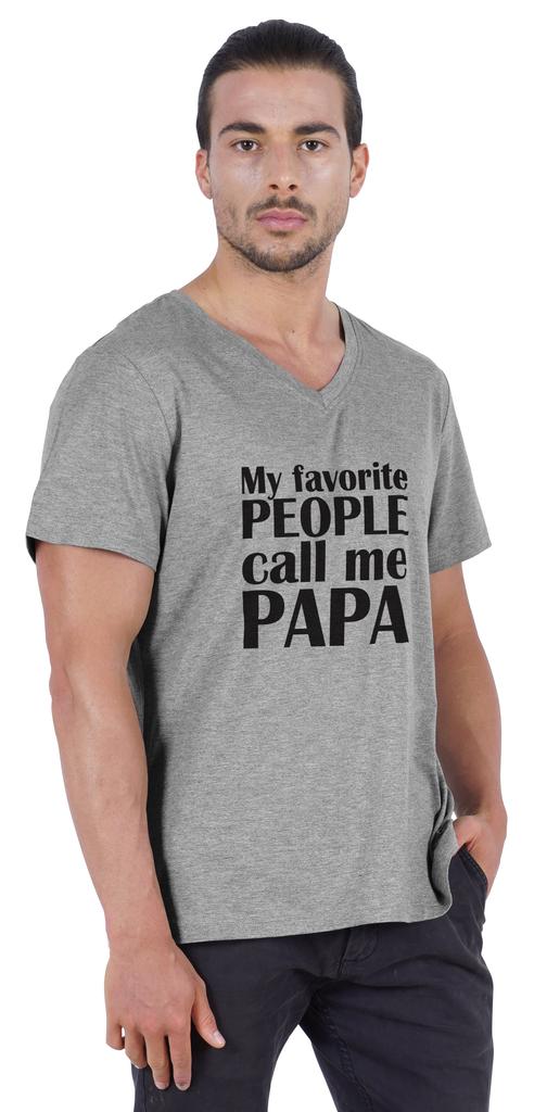 Inkmeso Мужская футболка Мои любимые люди называют меня папой Футболка с надписью «Письмо» в подарок папе Футболка для гордого папы и