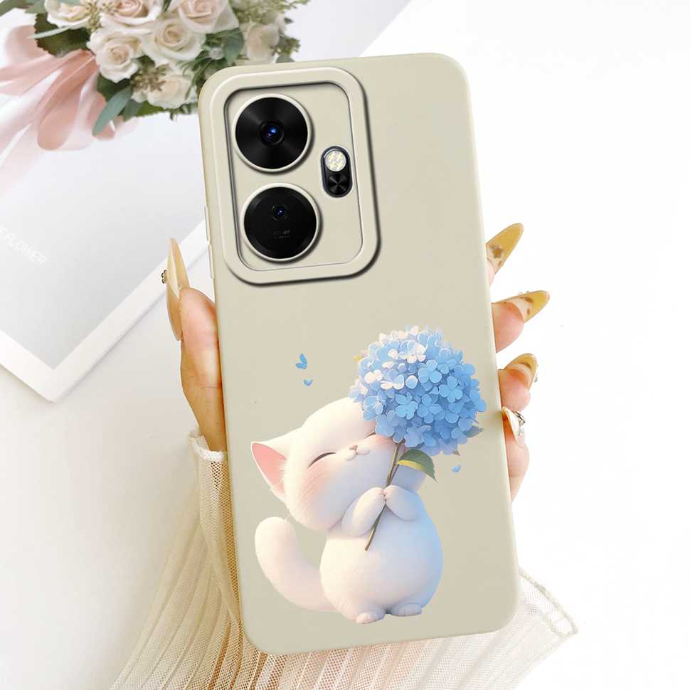 Чехол Для itel P55 Plus Чехол Милый Кот Дракон Чехол-книжка Для itel P 55 P55Plus P55+ P663LN P663L Coque Capa