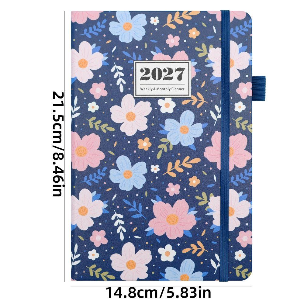 PU Leather Cover A5 Diary Weekly & Monthly Yearly Planner New 2027 Planner Home School Office