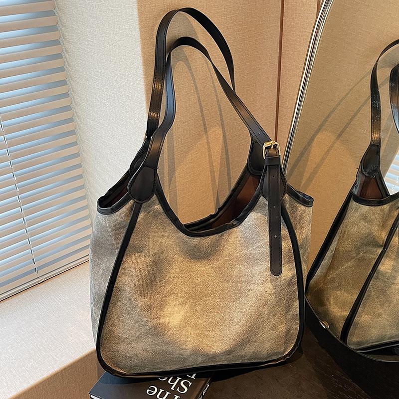 Большая вместительная сумка для поездок на работу, новый стиль, модная фактурная сумка для женщин, модная универсальная сумка на одно плечо