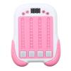 Детская интерактивная ритм-игра-автомат, портативная ритм-кнопочная игра со светомузыкой, розовая